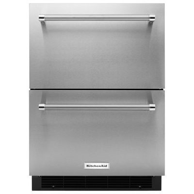 KitchenAid KUDR204ESB 4.7 Cu. Ft. Compact Double-Drawer Refrigerator
