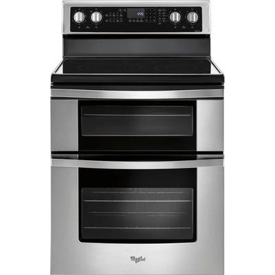Whirlpool WGE745C0FS 6.7 Cu. Ft. Self-Cleaning Freestanding Double Oven Electric Convection Range