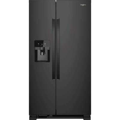 Whirlpool WRS325SDHB 24.6 Cu. Ft. Side-by-Side Refrigerator with Water and Ice Dispenser
