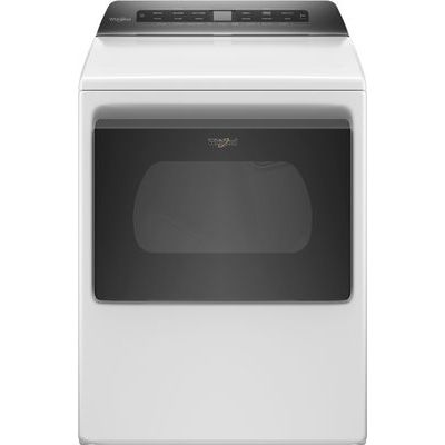Whirlpool WED5100HW 7.4 Cu. Ft. Electric Dryer with AccuDry Sensor Drying Technology