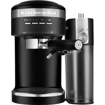 KitchenAid KES6404BM Semi-Automatic Espresso Machine and Automatic Milk Frother Attachment