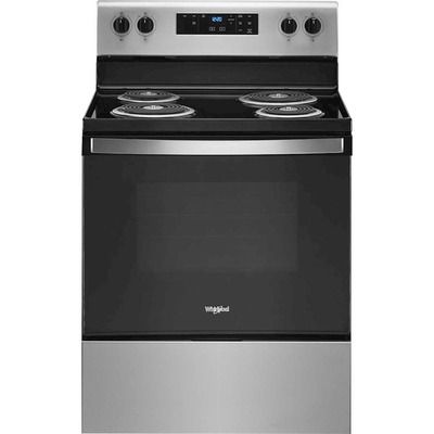 Whirlpool WFC315S0JS 4.3 Cu. Ft. Freestanding Electric Range with Self-Cleaning and Keep Warm Setting