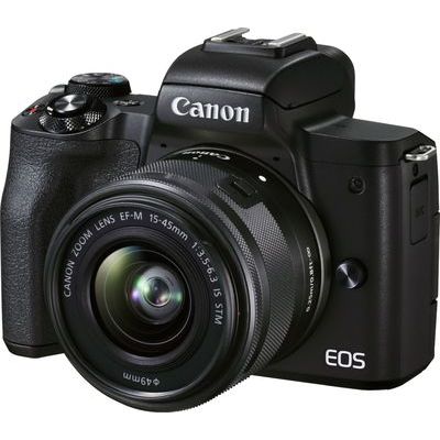 Canon EOS M50 Mark II Mirrorless Camera with EF-M 15-45mm f/3.5-6.3 IS STM Zoom Lens