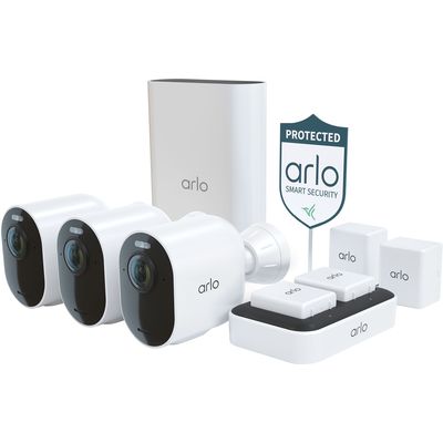 Arlo Ultra 2 Spotlight 3 Camera Security Bundle (13 pieces)