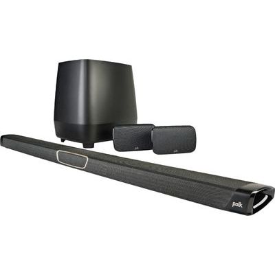 Polk Audio 5.1-Channel MagniFi Max SR Soundbar with Wireless Subwoofer & Surround Speakers (Pair)